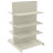 Стеллаж двухсторонний металлический 1625х1000х1000 мм на 8 полок Кремовый
