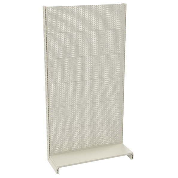 Стелаж перфорований металевий 1930х1000х300 мм на 1 полицю Кремовий