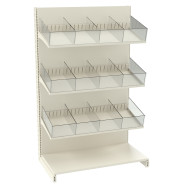 Стеллаж кондитерский металлический 1625х1000х500 мм на 4 полки Кремовый