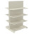 Стеллаж двухсторонний металлический 1625х1250х800 мм на 8 полок Кремовый