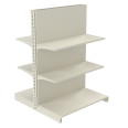 Стеллаж двухсторонний металлический 1473х665х1000 мм на 6 полок Кремовый