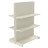 Стеллаж двухсторонний металлический 1473х665х600 мм на 6 полок Кремовый
