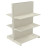 Стеллаж двухсторонний металлический 1473х665х800 мм на 6 полок Кремовый