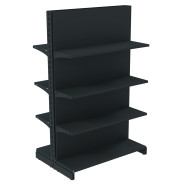 Стеллаж двухсторонний металлический 1625х1000х600 мм на 8 полок Антрацит