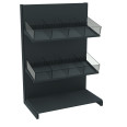 Стеллаж кондитерский металлический 1473х1000х500 мм на 3 полки Антрацит