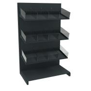 Стеллаж кондитерский металлический 1625х1000х500 мм на 4 полки Антрацит