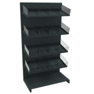 Стеллаж кондитерский металлический 1930х1000х500 мм на 5 полок Черный