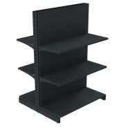 Стеллаж двухсторонний металлический 1473х1000х800 мм на 6 полок Антрацит