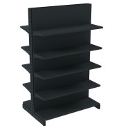 Стеллаж двухсторонний металлический 1625х1330х600 мм на 10 полок Антрацит