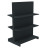 Стеллаж двухсторонний металлический 1473х665х600 мм на 6 полок Антрацит