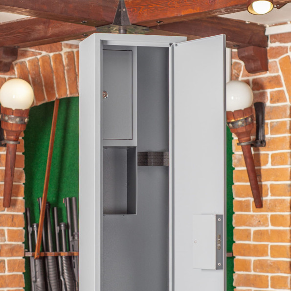 Сейф оружейный на 2 оружия Орел Ш-12 серый -
                                                        Фото 4