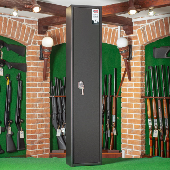 Сейф оружейный на 2 оружия Орел Ш-11 черный -
                                                        Фото 2