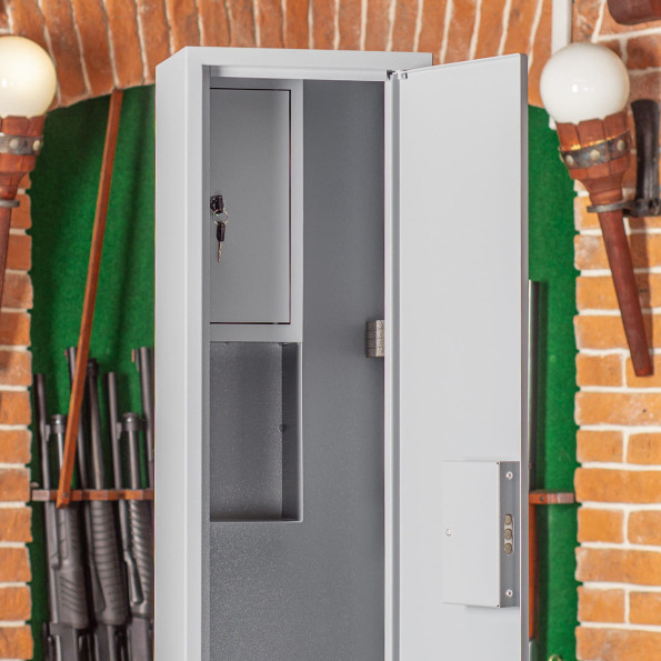 Сейф оружейный на 2 оружия Орел Ш-11 серый -
                                                        Фото 4