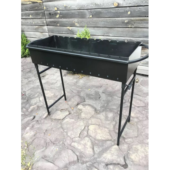 Мангал зварний на 12 шампурів на знімних ніжках 3 мм -
                                                        Фото 2