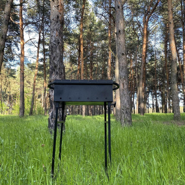 Мангал зварний на 6 шампурів на знімних ніжках 2 мм -
                                                        Фото 3