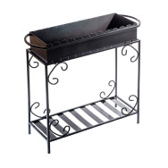 Мангал сварной на 12 шампуров на дровнице 4 мм