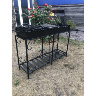 Мангал сварной на 20 шампуров на дровнице 4 мм