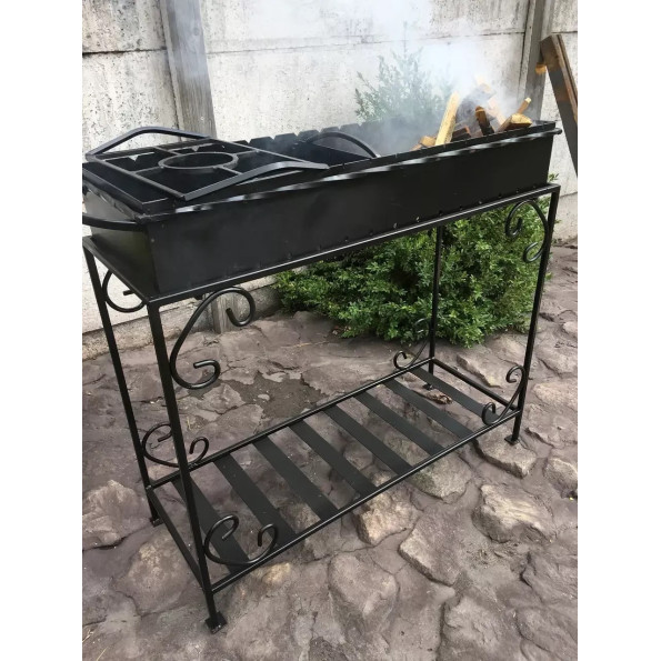 Мангал зварний на 15 шампурів на дровниці 3 мм -
Фото 2 Мангал зварний на 15 шампурів на дровниці 3 мм -
Фото 2