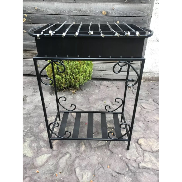 Мангал сварной на 9 шампуров на дровнице 3 мм -
                                                        Фото 5