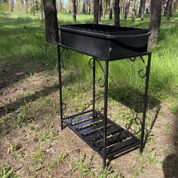 Мангал сварной на 9 шампуров на дровнице 3 мм -
                                                        Фото 3