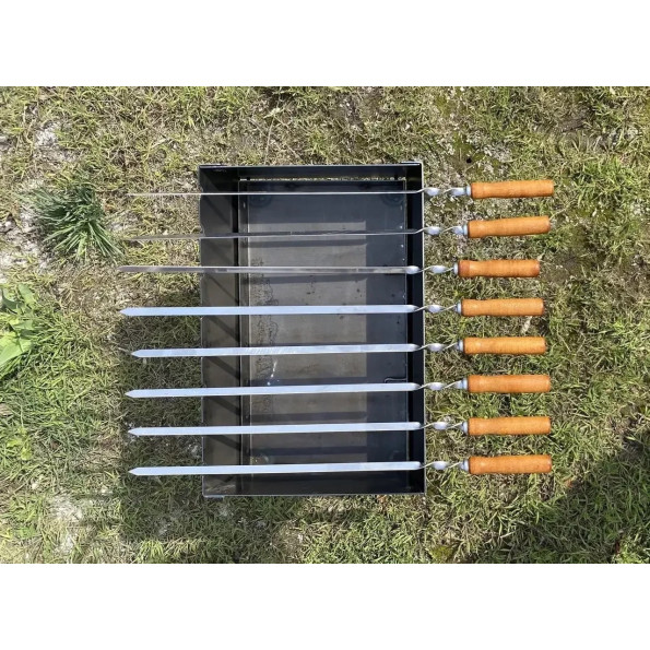 Мангал валіза переносний на 8 шампурів 2 мм -
Фото 2 Мангал валіза переносний на 8 шампурів 2 мм -
Фото 2