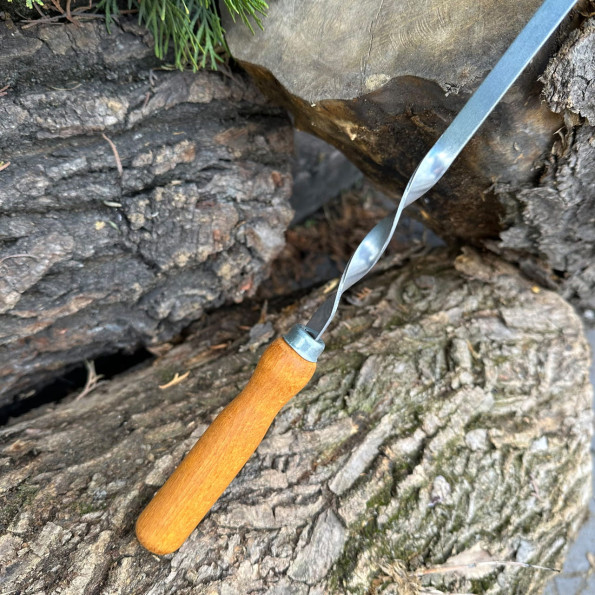 Шампур с деревянной ручкой 58 см 2 мм -
                                                        Фото 4