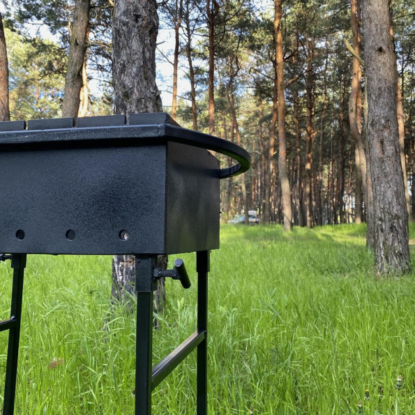 Мангал зварний на 6 шампурів 3 мм на знімних ніжках -
                                                        Фото 5