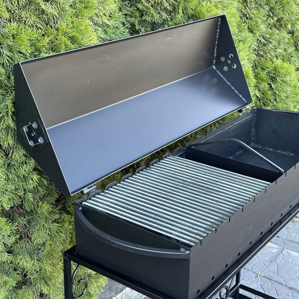 Мангал барбекю із дровницею на 15 шампурів 3 мм -
                                                        Фото 2