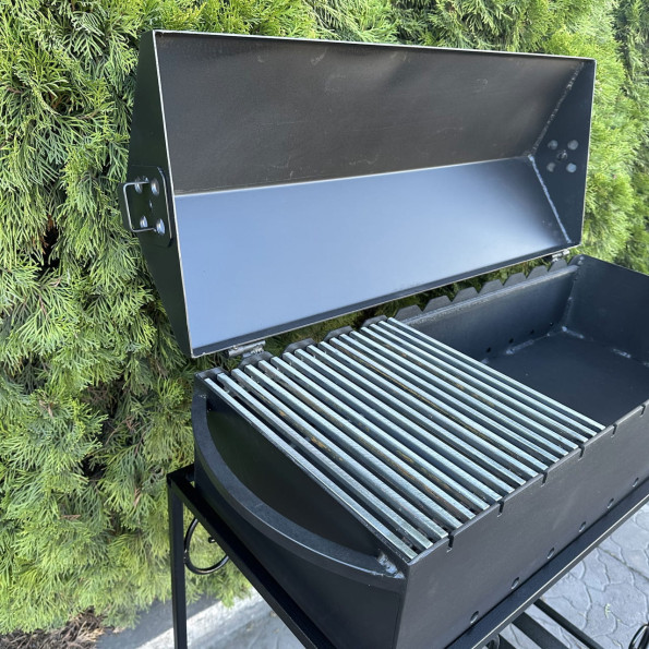 Мангал барбекю із дровницею на 12 шампурів 3 мм -
                                                        Фото 4