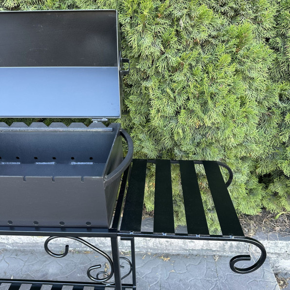 Мангал барбекю із дровницею на 12 шампурів 4 мм -
                                                        Фото 6