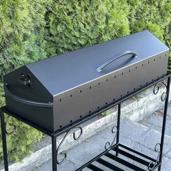 Мангал барбекю с дровницей на 15 шампуров 4 мм -
                                                        Фото 3