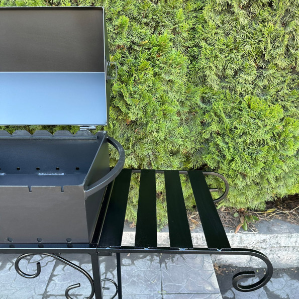 Мангал барбекю с дровницей на 15 шампуров 4 мм -
                                                        Фото 6