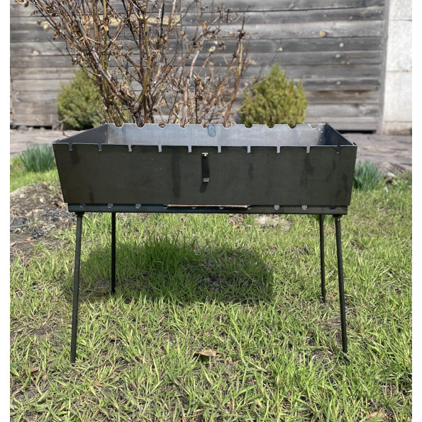 Мангал чемодан переносной на 10 шампуров 3 мм -
                                                        Фото 2