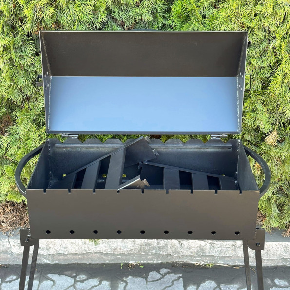 Мангал барбекю раскладной на 9 шампуров 3 мм -
                                                        Фото 2