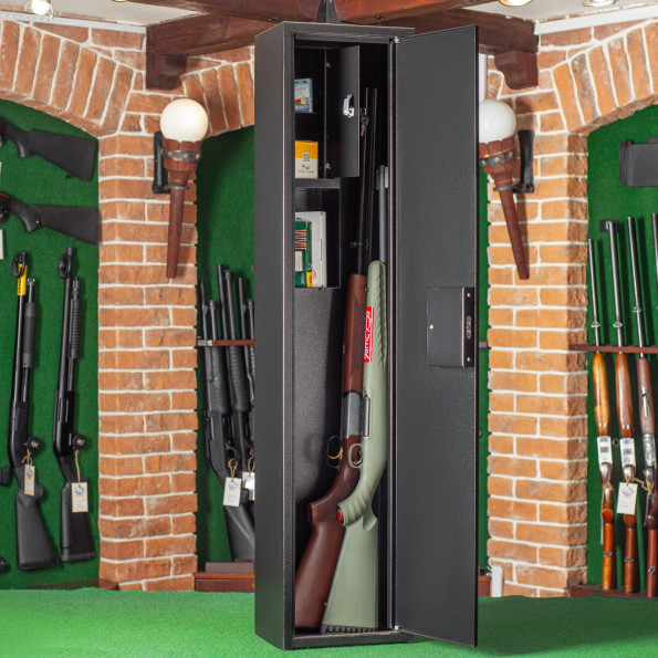 Сейф оружейный на 2 оружия Орел Ш-12 черный -
                                                        Фото 3