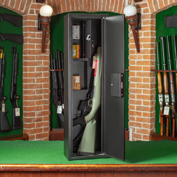 Сейф оружейный на 2 оружия Орел Ш-100 черный -
                                                        Фото 3