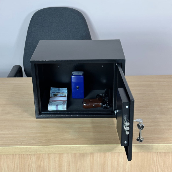 Мебельный сейф С-25 черный -
                                                        Фото 4