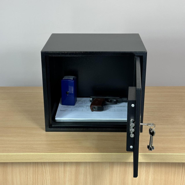 Мебельный сейф С-30 черный -
                                                        Фото 4