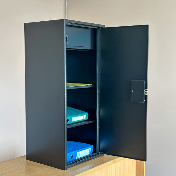 Офисный сейф Б-1200 серый -
                                                        Фото 2