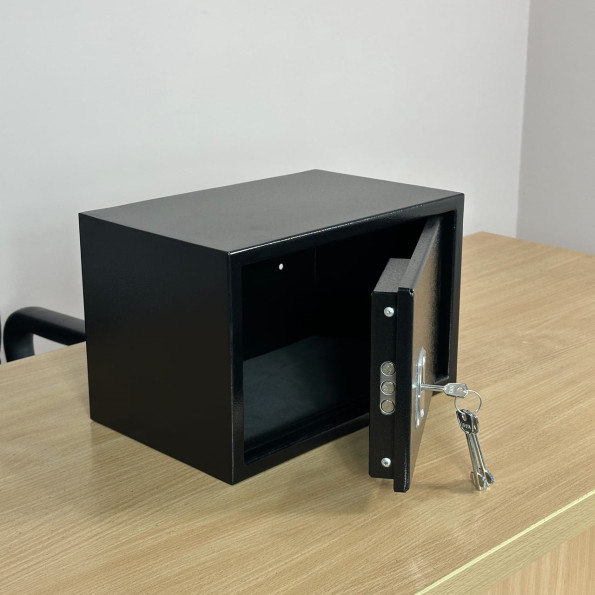 Мебельный сейф М-20 черный -
                                                        Фото 2