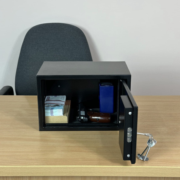 Мебельный сейф М-20 черный -
                                                        Фото 6