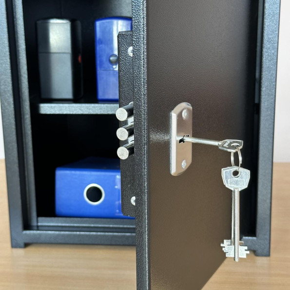 Мебельный сейф С-40 черный -
                                                        Фото 4