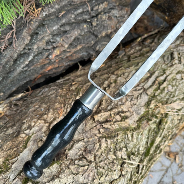 Шампур подвійний з дерев'яною ручкою 63 см чорний -
Фото 2 Шампур подвійний з дерев'яною ручкою 63 см чорний -
Фото 2