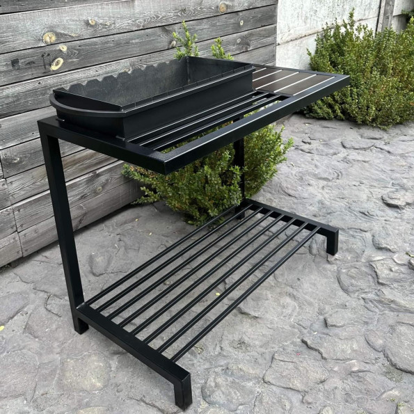 Мангал лофт на 9 шампуров на дровнице -
                                                        Фото 2