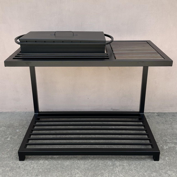 Мангал лофт на 9 шампуров на дровнице -
                                                        Фото 6