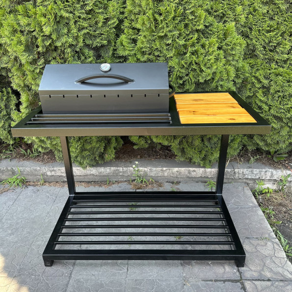 Мангал барбекю на 9 шампурів 4 мм на дровниці -
                                                        Фото 7