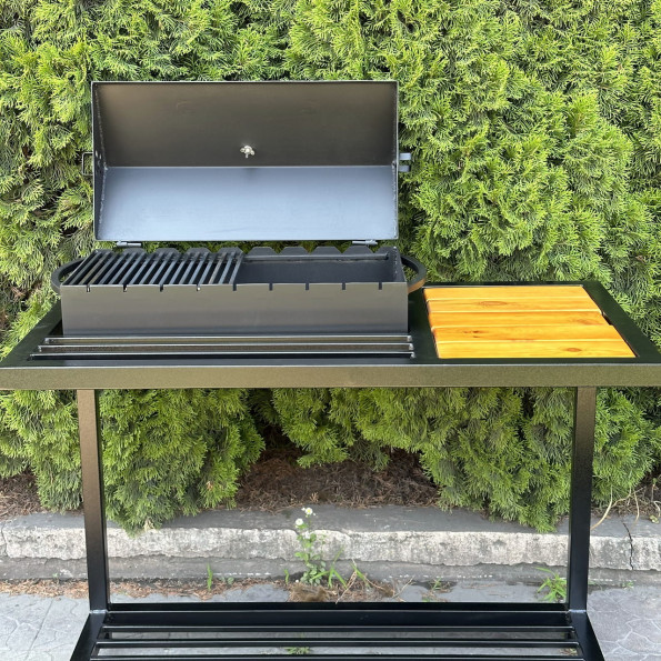 Мангал барбекю на 9 шампурів 4 мм на дровниці -
                                                        Фото 2