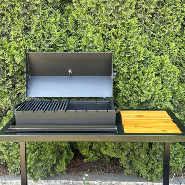 Мангал барбекю на 9 шампурів 4 мм на дровниці -
                                                        Фото 6