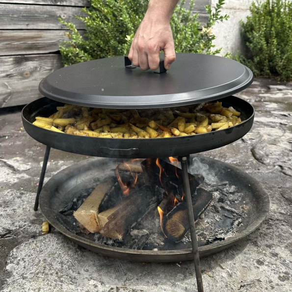 Комплект сковорода з диску 50 см с кришкою -
                                                        Фото 5