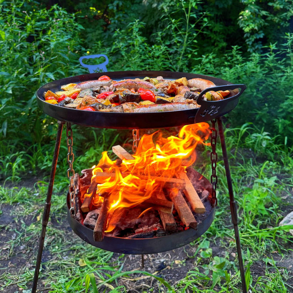 Комплект сковорода з диску 50 см з підвісом для вогню -
Фото 3 Комплект сковорода з диску 50 см з підвісом для вогню -
Фото 3